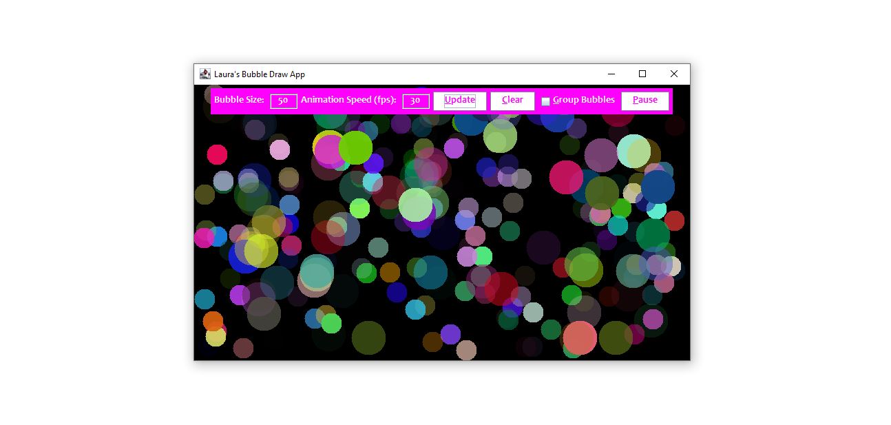 Screenshot of Bubble Draw